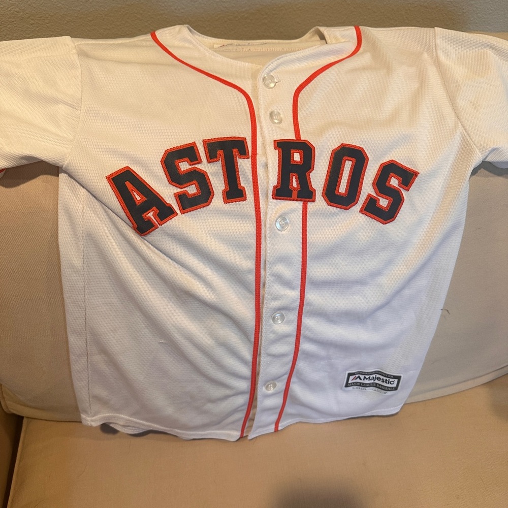 Well loved Springer Astros Jersey